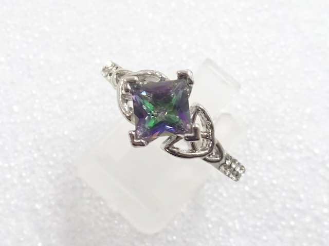 COLORED STONE FASHION RING / JP SIZE 21